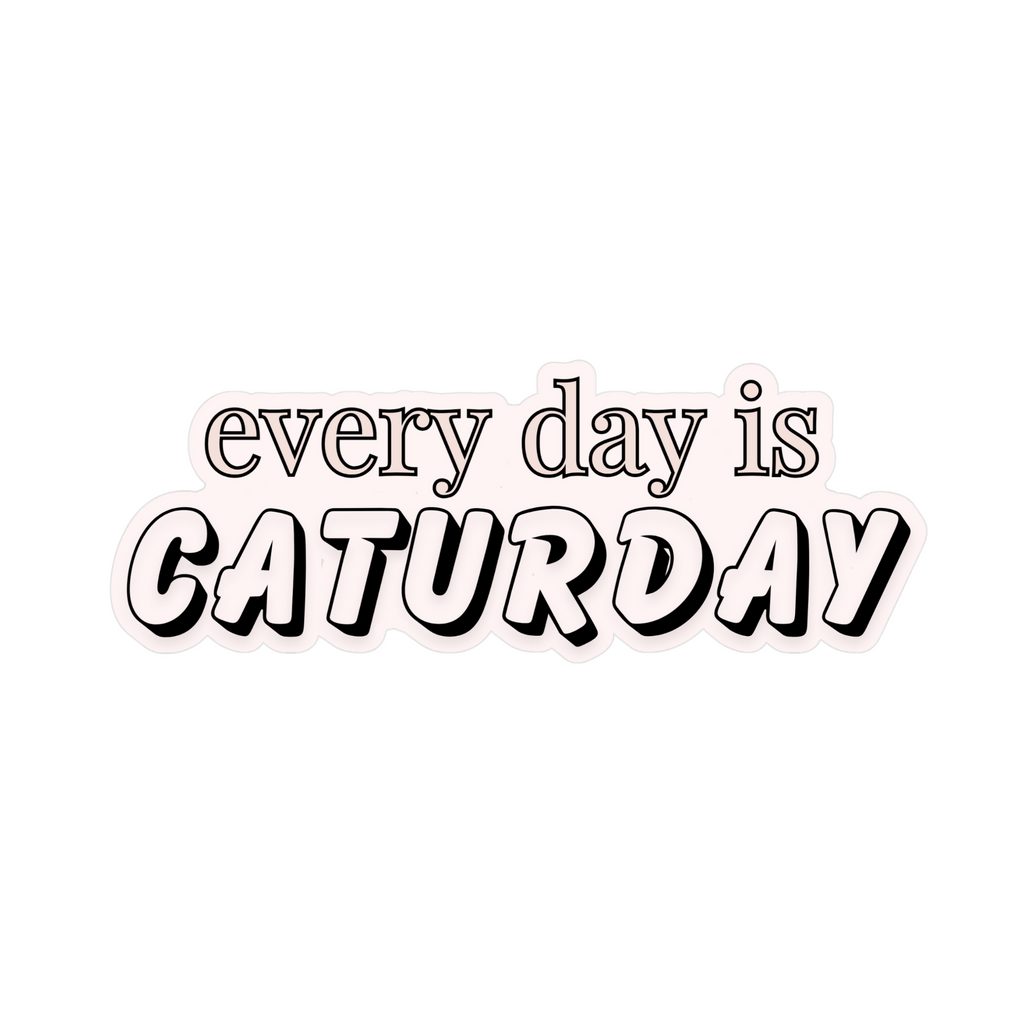 Fur Elise Every Day Is Caturday Sticker