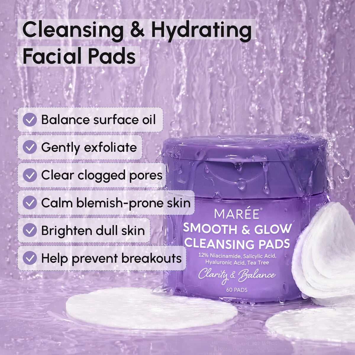 12% Niacinamide Smooth & Glow Pads